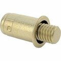 Bsc Preferred Rivet Studs 3/8-16 Thread for 0.15-0.312 Material Thickness, 5PK 98075A163